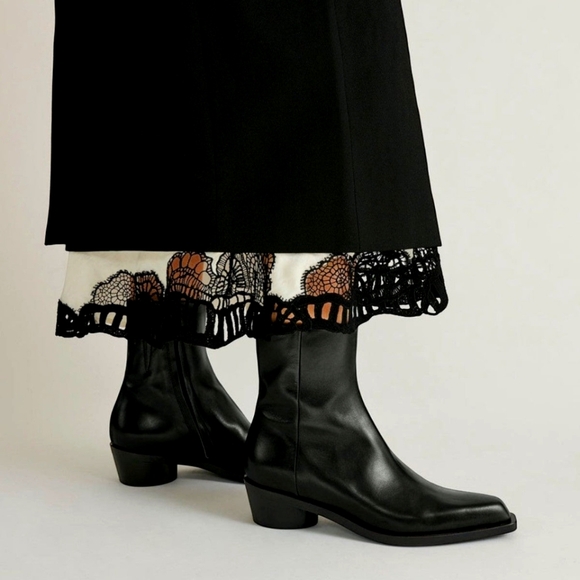 Fratelli Rossetti Women's Black Leather Ankle Boots Made In Italy Size 7.5 M - Picture 1 of 9